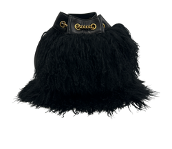Mochila Joe Mongolian,Piel/Pelo,Negro,ALM-672609,4*
